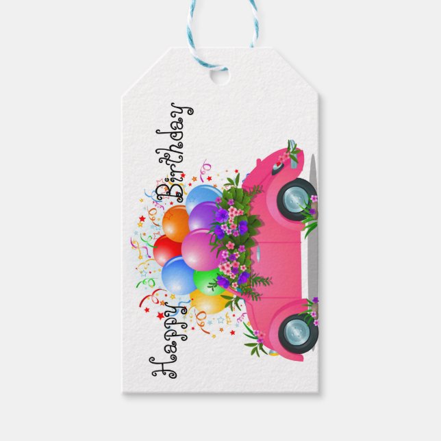 Etiquetas Para Regalos Feliz cumpleaños (Anverso)