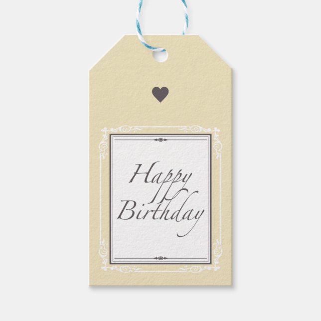 Etiquetas Para Regalos Feliz cumpleaños (Anverso)