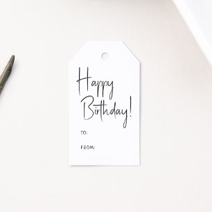 Etiquetas Para Regalos ¡Feliz cumpleaños al hombre de género neutral mini