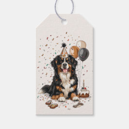 Etiquetas Para Regalos Feliz cumpleaños Bernese Mountain Dog