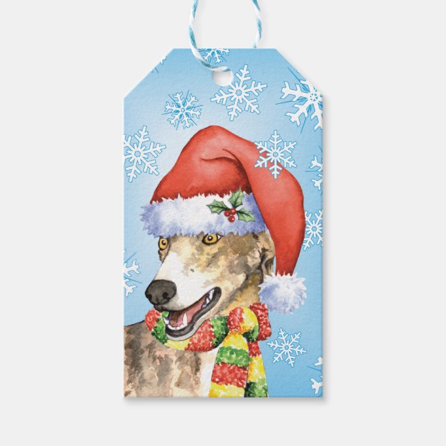 Etiquetas Para Regalos Feliz cumpleaños Greyhound (Anverso)