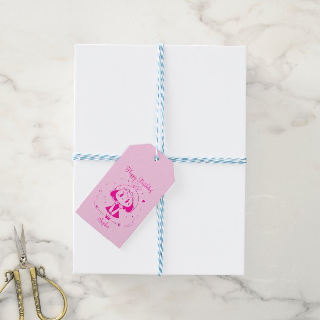 Etiquetas Para Regalos Feliz Cumpleaños Personalizado  (Con cuerda)