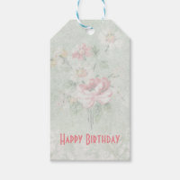 Feliz cumpleaños Rosas desconocidos Shabby Vintage
