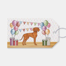 Feliz cumpleaños Vizsla Húngaro Perro Lindo Pastel