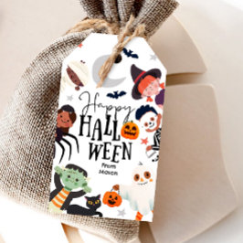Etiquetas Para Regalos Feliz Día de Fantasma de Halloween o trato a niños
