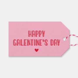 Etiquetas Para Regalos ¡Feliz Día de Galentine! Tipografía cuta