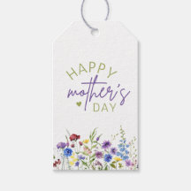 Feliz Día de la Madre, flores silvestres y corazón