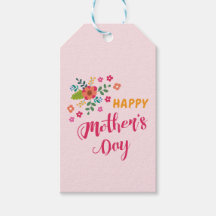 "Feliz Día de la Madre" lindo Ilustracion rosa flo