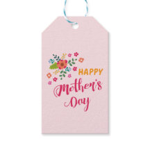 "Feliz Día de la Madre" lindo Ilustracion rosa flo