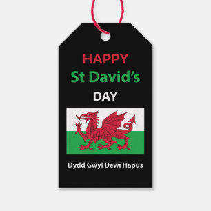 Etiquetas Para Regalos Feliz Día de San David Dydd Gæyl Dewi Hapus