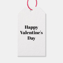 Feliz Día de San Valentín minimalista blanco negro