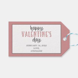 Etiquetas Para Regalos Feliz Día de San Valentín personalizado