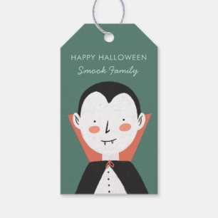 Etiquetas Para Regalos Feliz Drácula de Halloween
