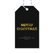 Feliz efecto de oro navideño con texto personaliza