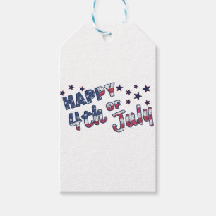 Etiquetas Para Regalos Feliz el 4 de julio