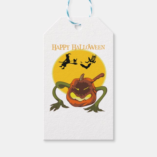 Etiquetas Para Regalos Feliz Halloween (Anverso)