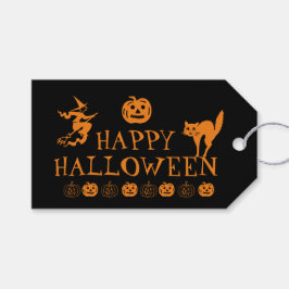 Etiquetas Para Regalos Feliz Halloween detalles lindos negros y naranjas