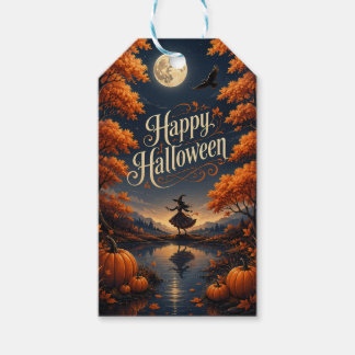 Etiquetas Para Regalos Feliz Halloween Otoño Encantado Calabaza