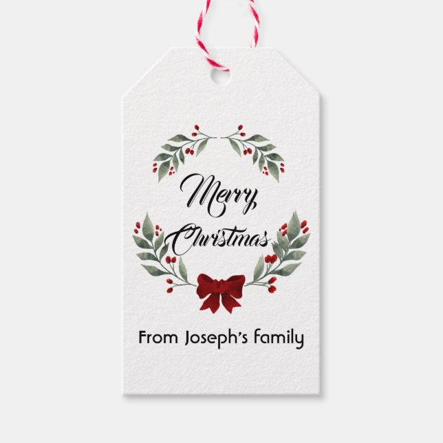 Etiquetas Para Regalos Feliz Navidad (Anverso)