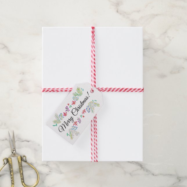 Etiquetas Para Regalos ¡Feliz Navidad! (Con cuerda)