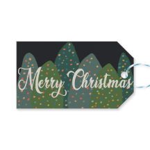 Feliz Navidad Árboles verdes