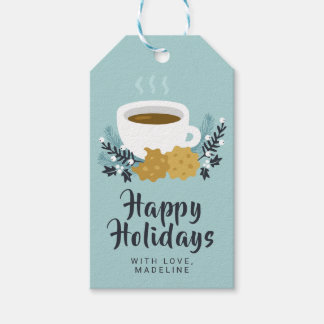 Etiquetas Para Regalos Feliz Navidad | Cacao y galletas festivas