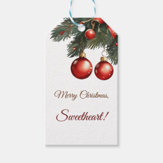 Etiquetas Para Regalos ¡Feliz Navidad, cariño! ¡Personalizable