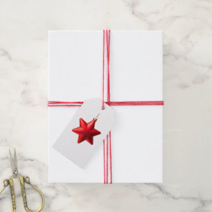 Etiquetas Para Regalos Feliz Navidad Decoración de la estrella roja con t