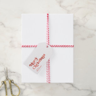 Etiquetas Para Regalos Feliz Navidad dulce retro