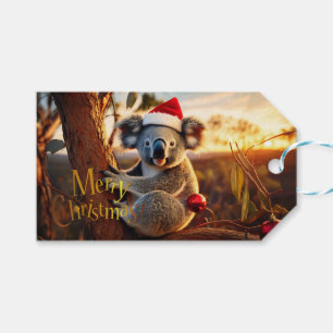 Etiquetas Para Regalos Feliz Navidad Koala sentado en Gumtree