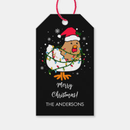 Etiquetas Para Regalos Feliz Navidad Navidades de pollo personalizados
