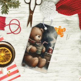 Etiquetas Para Regalos Feliz Navidad Oso de Peluche