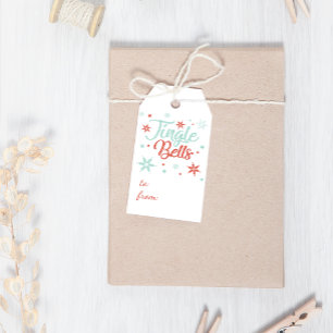 Etiquetas Para Regalos Feliz Navidad Pastel Jingle Bells Navidades