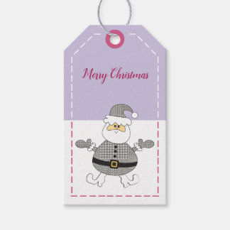 Etiquetas Para Regalos Feliz Navidad Patrón de lunares de perro de moda