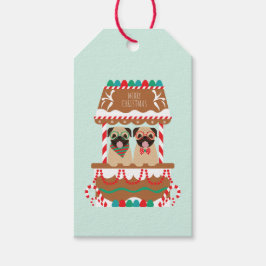 Etiquetas Para Regalos Feliz Navidad Pugs Holiday Stand Dogs