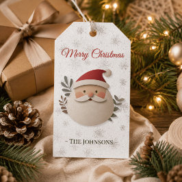 Etiquetas Para Regalos Feliz Navidad Santa – Regalo Personalizado de Vaca