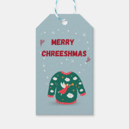 Etiquetas Para Regalos Feliz Navidad Ugly Sweater Angel