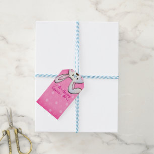 Etiquetas Para Regalos Feliz Pascua Perfecta, Conejo