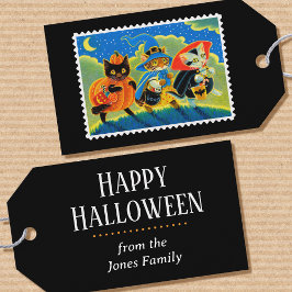Etiquetas Para Regalos Feliz truco de Halloween o trata a una bruja de ga