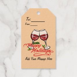 Etiquetas Para Regalos Feliz Vino de Vacaciones