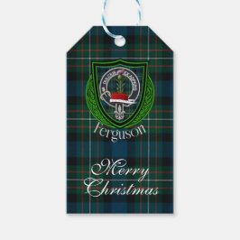 Etiquetas Para Regalos Ferguson Scottish Clan Tartan & Crest