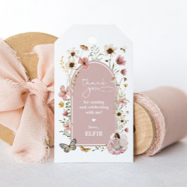 Etiquetas Para Regalos Feria de flores silvestres Dusty Pink Garden Favor