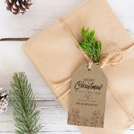 Etiquetas Para Regalos Ferry Christmas Berries Personalizado