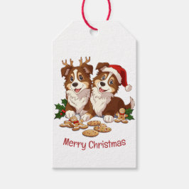 Etiquetas Para Regalos Ferry Christmas Shetland Sheepdogs