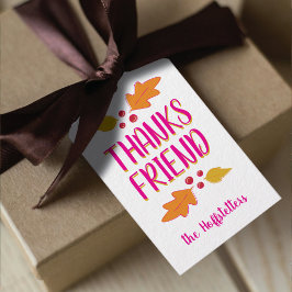 Etiquetas Para Regalos Festín de Friendding | Rosa y oro