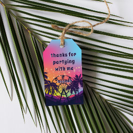 Etiquetas Para Regalos Festival de Música | Palmeras de Ruedas Dulce 16 F