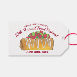 Etiquetas Para Regalos Festival mexicano de Tex Mex Food Chimichanga