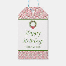 Festive Personalized Holiday Gift Tag