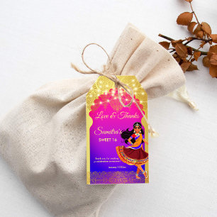 Etiquetas Para Regalos Festividad de cumpleaños de las chicas de Bollywoo