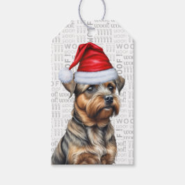 Etiquetas Para Regalos Festividad de los Navidades de perro del territori
